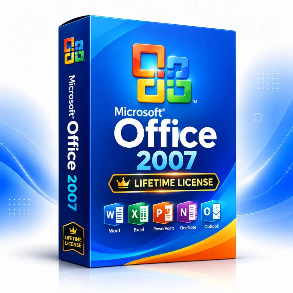 Microsoft Office 2007 with Lifetime License – Word, Excel & PowerPoint